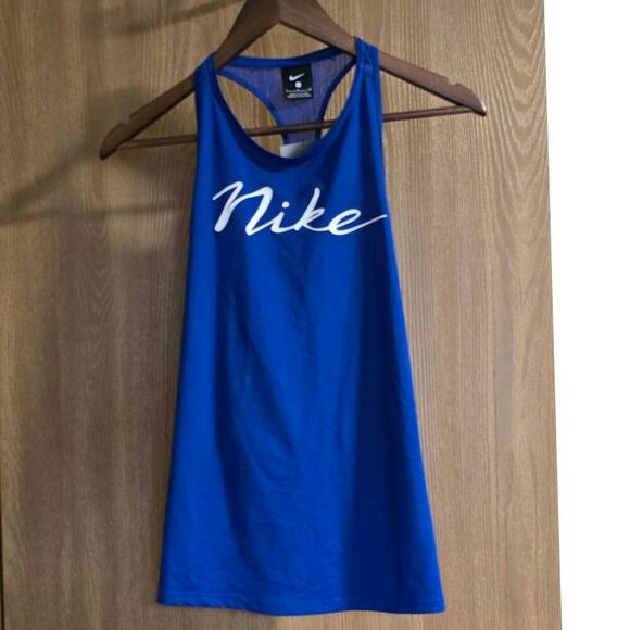 Nike Royal Blue Slim Fit Racerback Tank Top - Picture 1 of 9